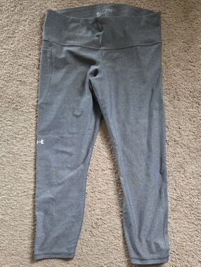 Under Armour Dark Gray Women's Performance Leggings, Size Xl